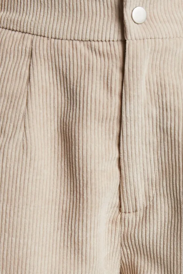 Tovil Shorts 8211 High Waisted Corduroy Shorts In Sand Women Showpo Shorts