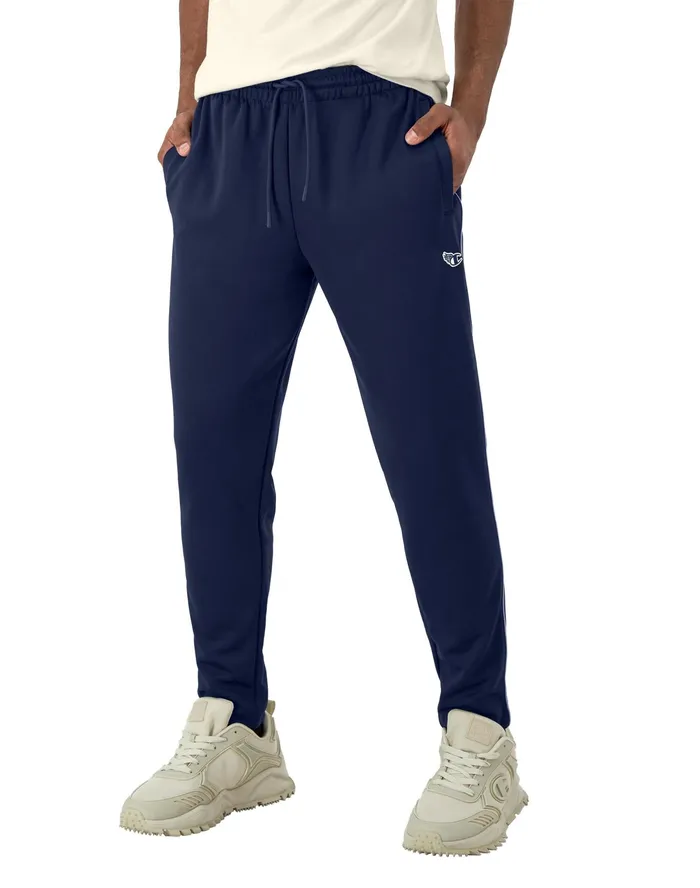 Tricot Track Pants Winged C Logo 30034 Athletic Navy Men Champion Pants and Joggers