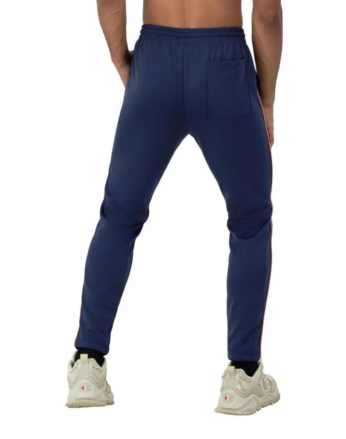 Tricot Track Pants Winged C Logo 30034 Athletic Navy Men Champion Pants and Joggers