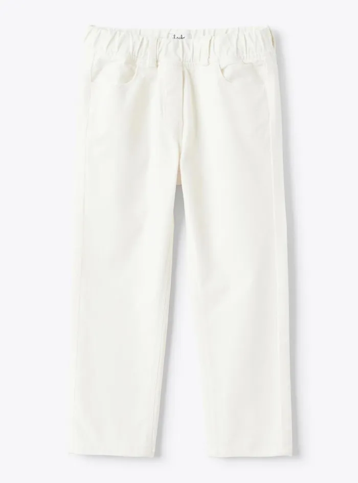 Trousers And Leggings Girl 216 Il Gufo Smooth Velvet Pants