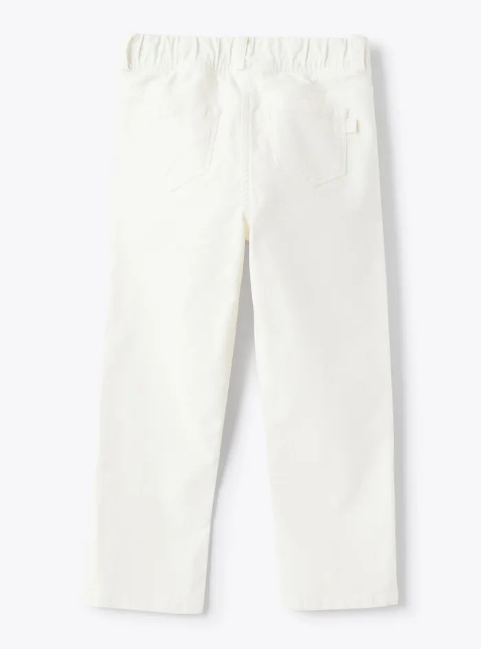 Trousers And Leggings Girl 216 Il Gufo Smooth Velvet Pants