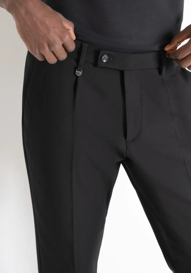 Trousers Men Antony Morato Regular Fit Black 034Luis034 Trousers In Wool Blend Black