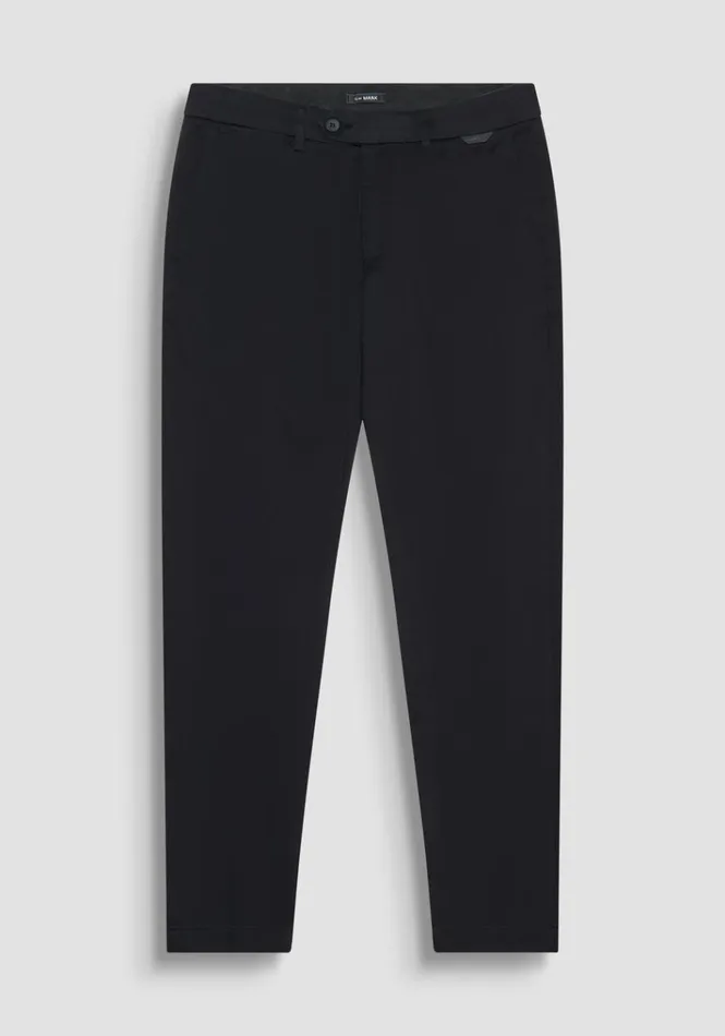 Trousers Men Antony Morato Slim Fit 034Mark034 Trousers In Black Stretch Cotton Black