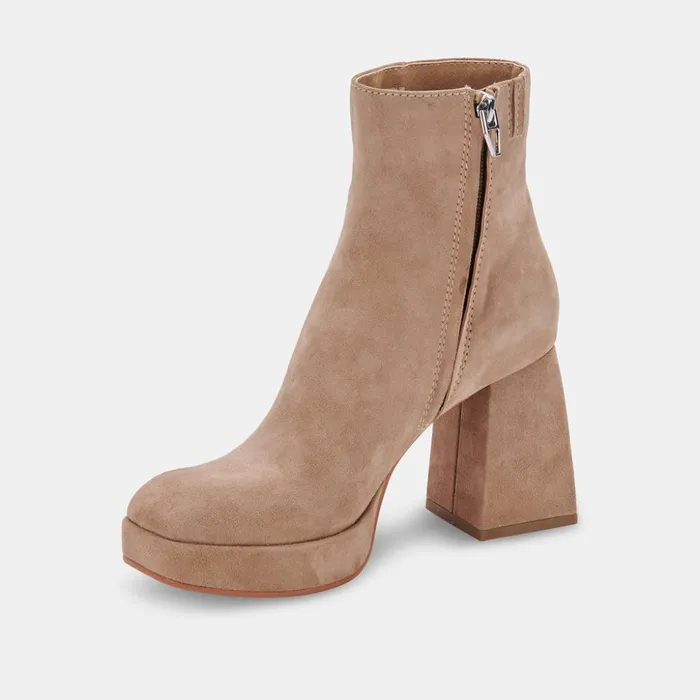 Ulyses Boots Mushroom Suede Women Dolce Vita Boots and Booties