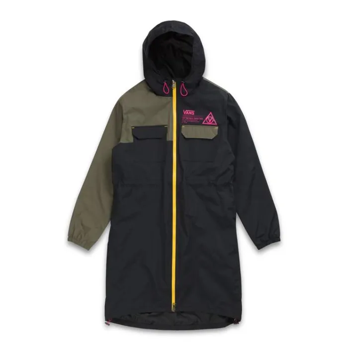 Vans 66 Supply Long Anorak MTE Jacket Black Womens Hoodies and Jackets Vans 66 Supply Long Anorak MTE Jacket Black Womens Hoodies and Jackets