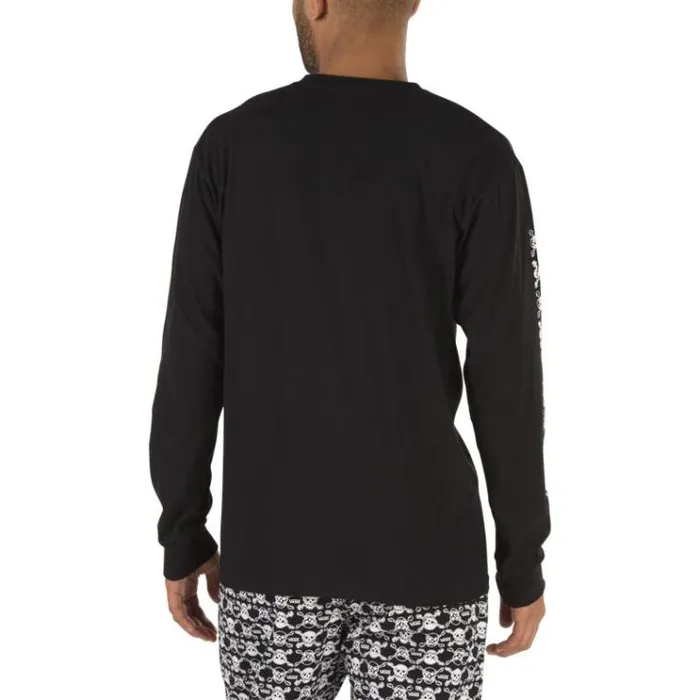 Vans Anaheim Factory OG Skull Long Sleeve TShirt Black Mens TShirts and Tanks