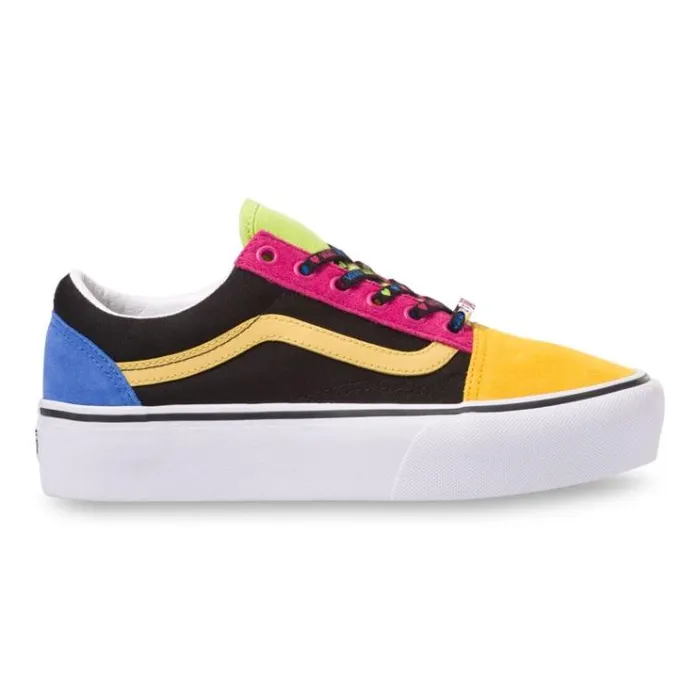 Vans Beads Old Skool Platform MultiTrue White Womens Classics Shoes