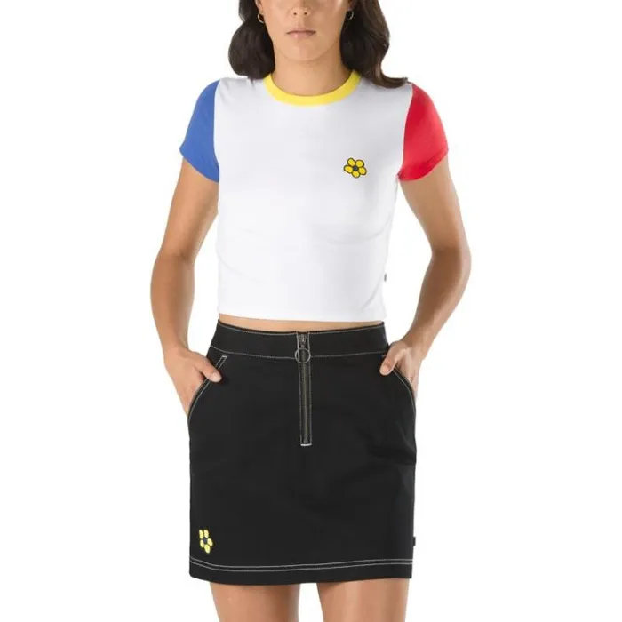 Vans Brighton Baby Tee White Womens TShirts and Tanks