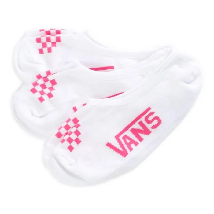 Vans Canoodle Super No Show Socks 3 Pair Pack WhitePink Womens Socks