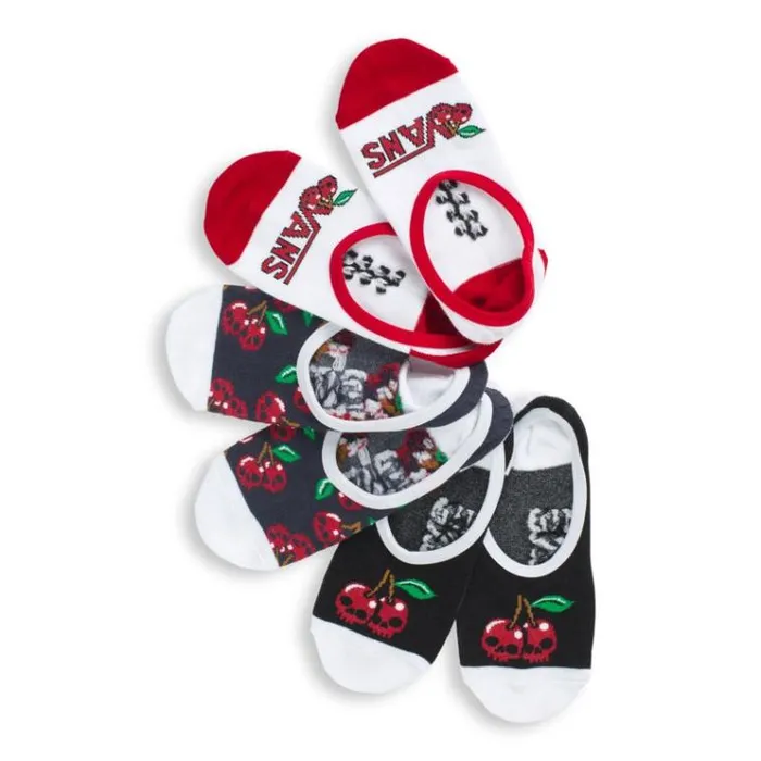 Vans Cherry Skull Canoodle 3 Pack Multi Womens Socks