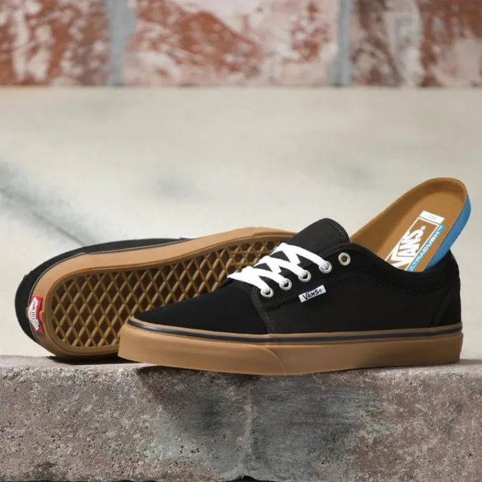 Vans Chukka Low BlackBlackGum Mens BMX Shoes
