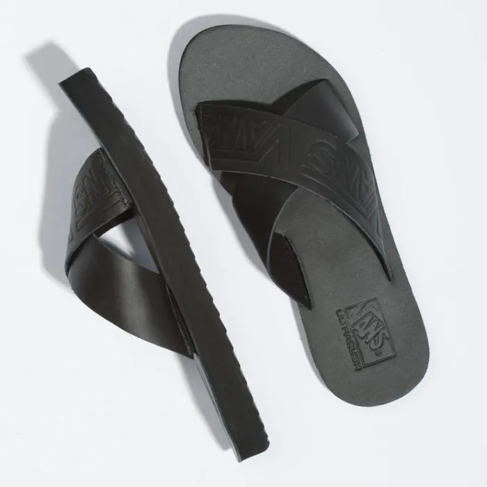 Vans Cross Strap BlackBlack Womens Sandals Vans Cross Strap BlackBlack Womens Sandals