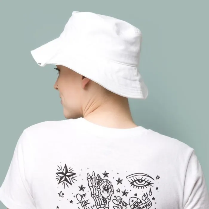 Vans DIY Bucket Hat White Womens Hats and Beanies Vans DIY Bucket Hat White Womens Hats and Beanies