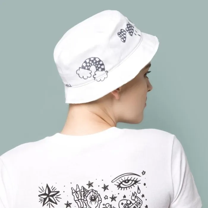 Vans DIY Bucket Hat White Womens Hats and Beanies Vans DIY Bucket Hat White Womens Hats and Beanies