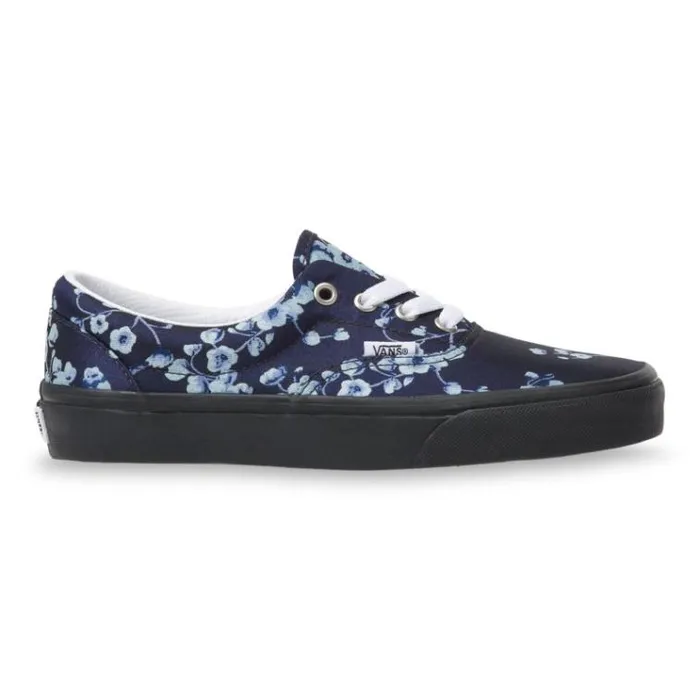 Vans Florals Era BlueBlack Womens Classics Shoes Vans Florals Era BlueBlack Womens Classics Shoes
