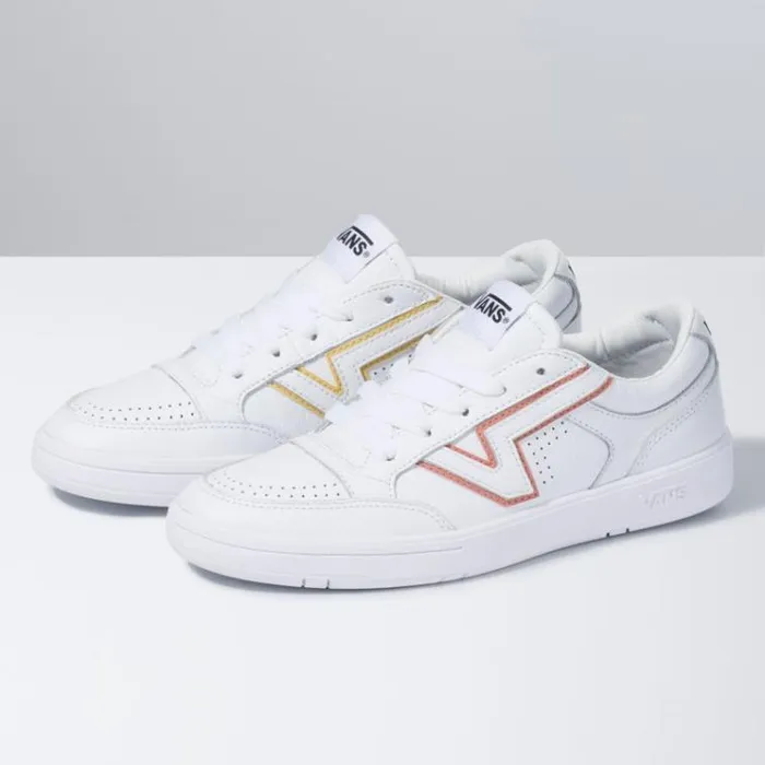 Vans Leather LowLand CC True WhiteMulti MensWomens Classics Shoes