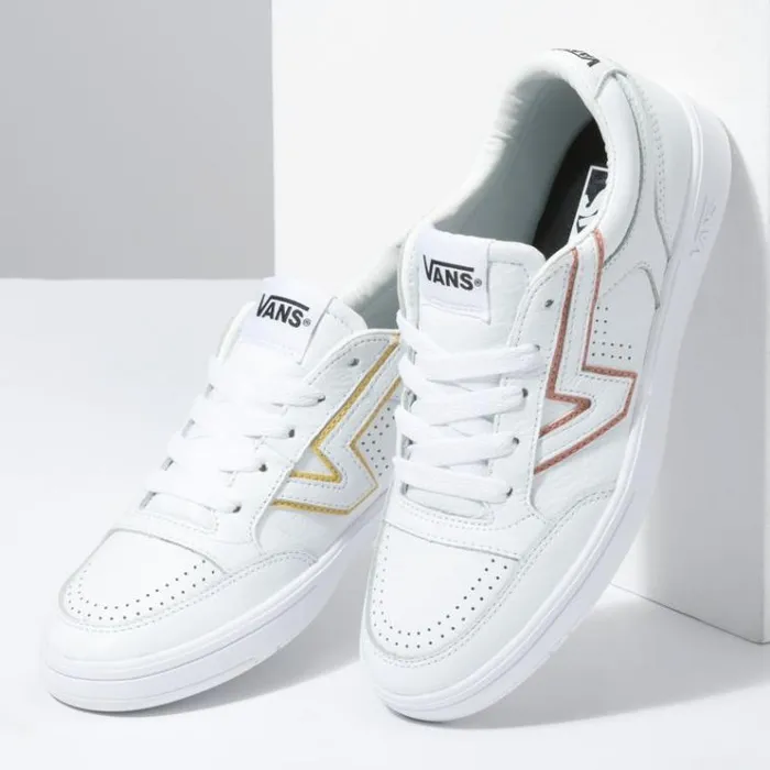 Vans Leather LowLand CC True WhiteMulti MensWomens Classics Shoes Vans Leather LowLand CC True WhiteMulti MensWomens Classics Shoes