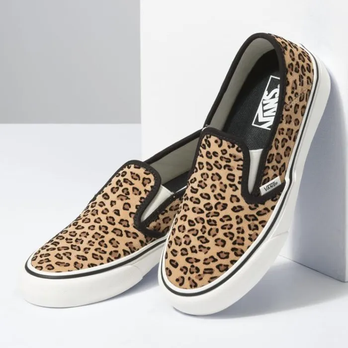 Vans Mini Leopard SlipOn SF SuedeMarshmallowMarshmallow MensWomens Surf Vibes
