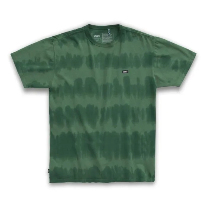 Vans Off The Wall Classic Striped Tie Dye Tee Pine Needle MensWomens TShirts and Tanks