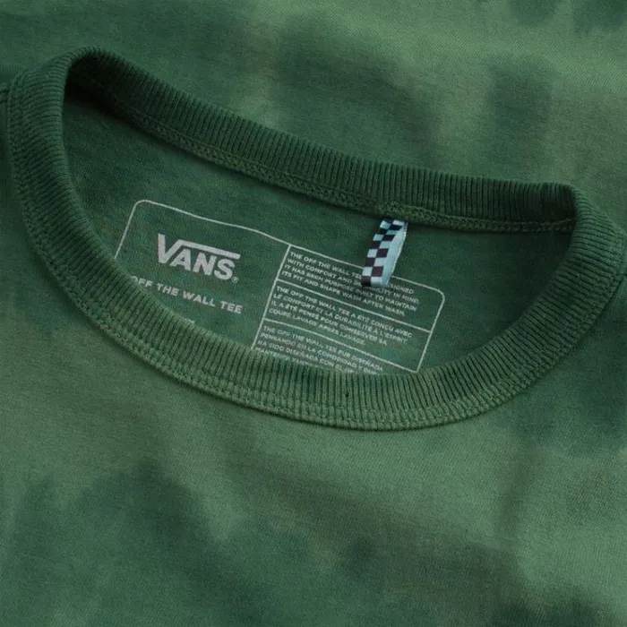 Vans Off The Wall Classic Striped Tie Dye Tee Pine Needle MensWomens TShirts and Tanks