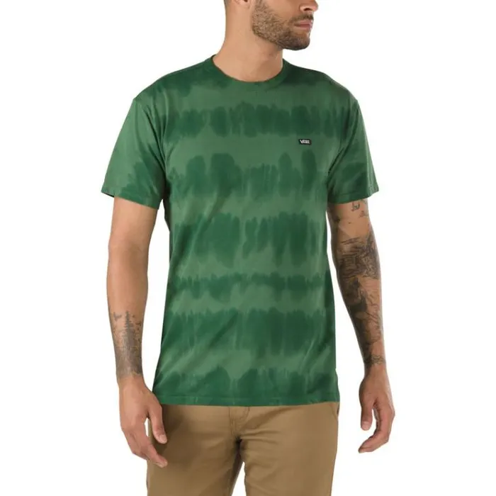 Vans Off The Wall Classic Striped Tie Dye Tee Pine Needle MensWomens TShirts and Tanks