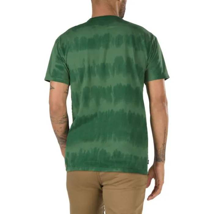 Vans Off The Wall Classic Striped Tie Dye Tee Pine Needle MensWomens TShirts and Tanks