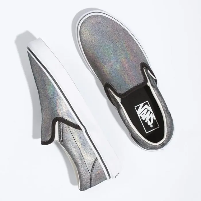 Vans Prism Suede Classic SlipOn BlackTrue White MensWomens Classics Shoes Vans Prism Suede Classic SlipOn BlackTrue White MensWomens Classics Shoes