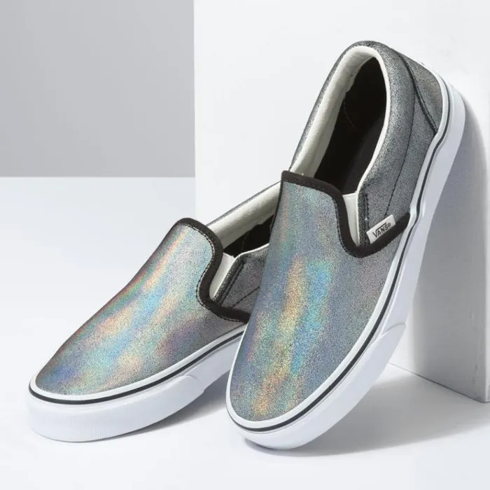 Vans Prism Suede Classic SlipOn BlackTrue White MensWomens Classics Shoes Vans Prism Suede Classic SlipOn BlackTrue White MensWomens Classics Shoes