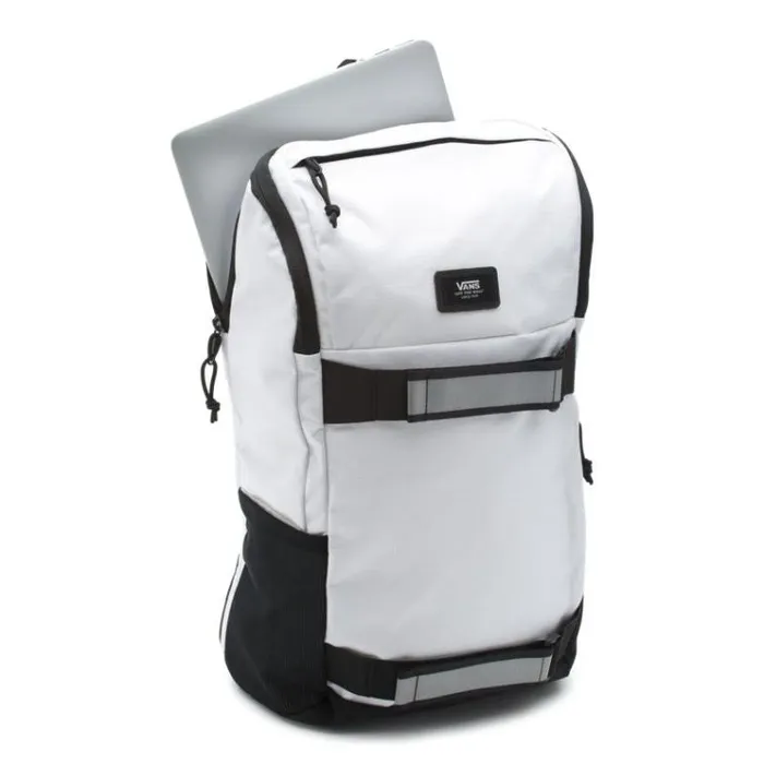 Vans Reflective Obstacle Skatepack White MensWomens Backpacks and Bags