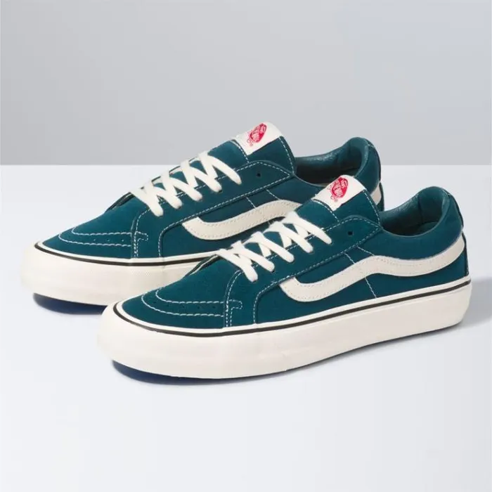 Vans Sk8Low Reissue SF Atlantic DeepAntique White MensWomens Classics Shoes