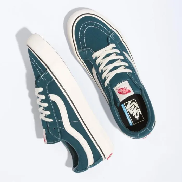 Vans Sk8Low Reissue SF Atlantic DeepAntique White MensWomens Classics Shoes Vans Sk8Low Reissue SF Atlantic DeepAntique White MensWomens Classics Shoes