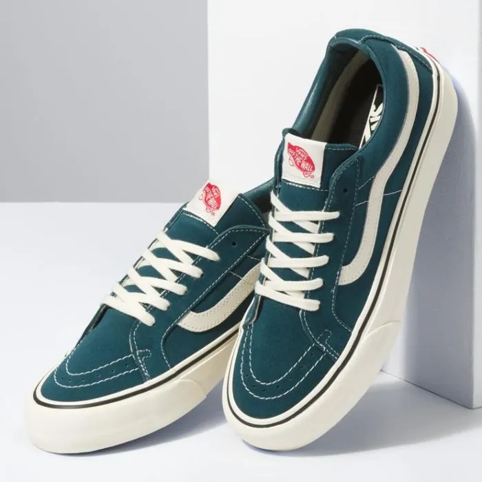 Vans Sk8Low Reissue SF Atlantic DeepAntique White MensWomens Classics Shoes Vans Sk8Low Reissue SF Atlantic DeepAntique White MensWomens Classics Shoes