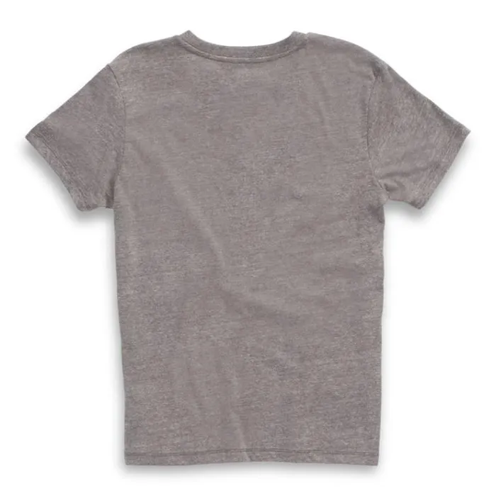 Vans Split Ticket Boyfriend Tee Grey Heather Womens TShirts and Tanks