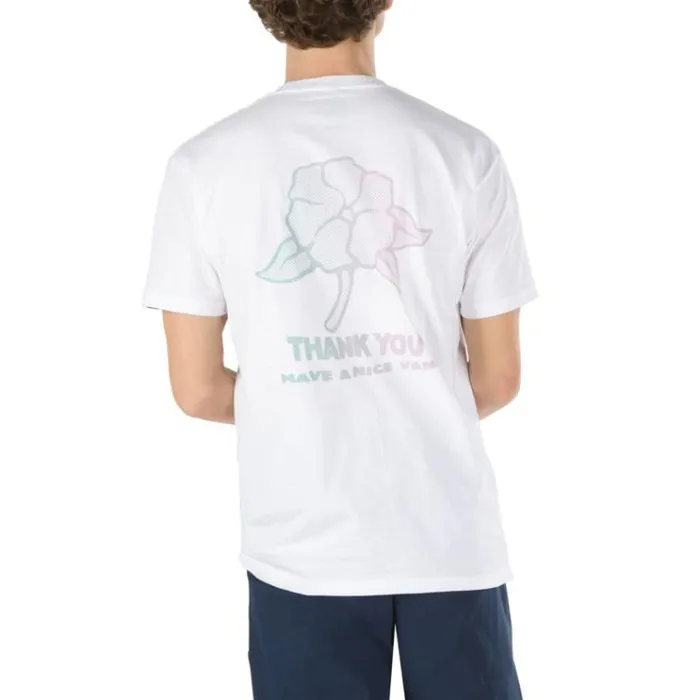 Vans Thank You Floral TShirt White Mens TShirts and Tanks