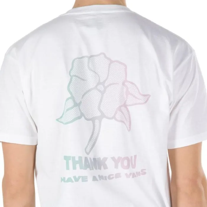 Vans Thank You Floral TShirt White Mens TShirts and Tanks Vans Thank You Floral TShirt White Mens TShirts and Tanks