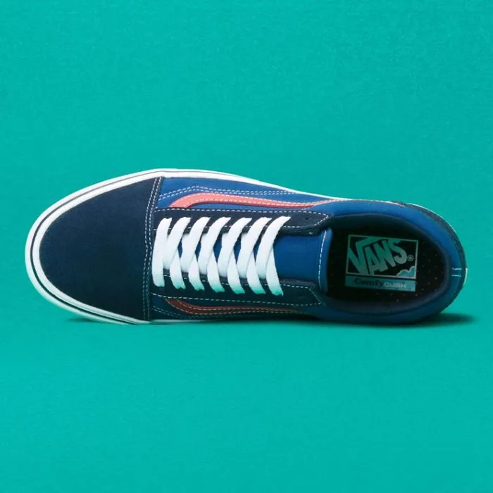 Vans TriTone ComfyCush Old Skool Dress BluesBlueRed MensWomens Classics Shoes Vans TriTone ComfyCush Old Skool Dress BluesBlueRed MensWomens Classics Shoes