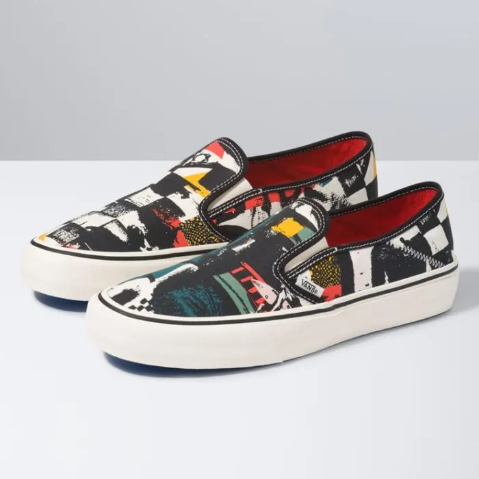 Vans V66 Zine SlipOn SF BlackAntique White MensWomens Surf Vibes