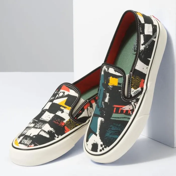 Vans V66 Zine SlipOn SF BlackAntique White MensWomens Surf Vibes Vans V66 Zine SlipOn SF BlackAntique White MensWomens Surf Vibes