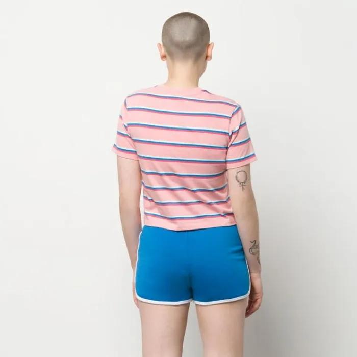 Vans Wazmin Stripe Top Pink Icing Womens Tops