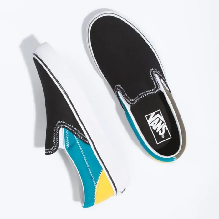 Vans Zig Zag Classic SlipOn MultiTrue White Mens Classics Shoes Vans Zig Zag Classic SlipOn MultiTrue White Mens Classics Shoes