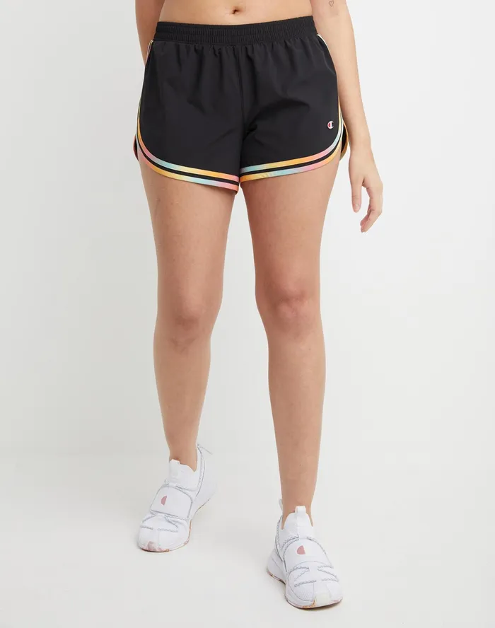 Varsity Shorts Print 35034 Blackmulti Women Champion Shorts