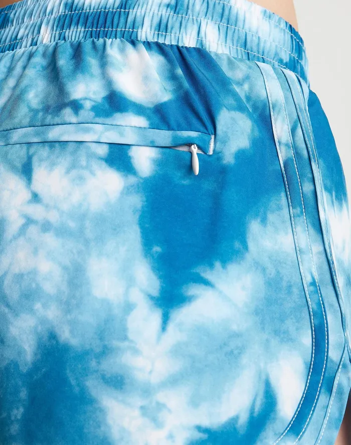 Varsity Shorts Print 35034 Crush Dye Print Fresh Teal Women Champion Shorts