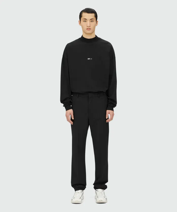 Virgin Wool Cigarette Pants Men MSGM Pants And Shorts