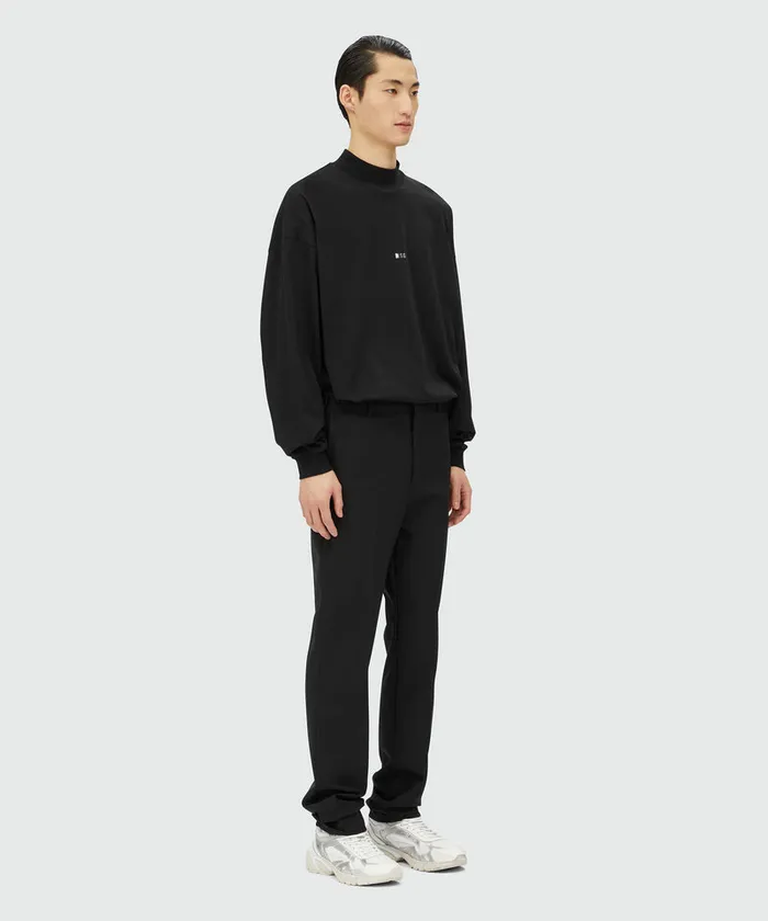 Virgin Wool Cigarette Pants Men MSGM Pants And Shorts