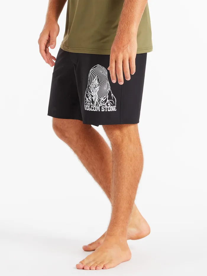Volcom Boardshorts and Trunks Snapped Liberator Trunks 8211 Black Black 8211 Mens
