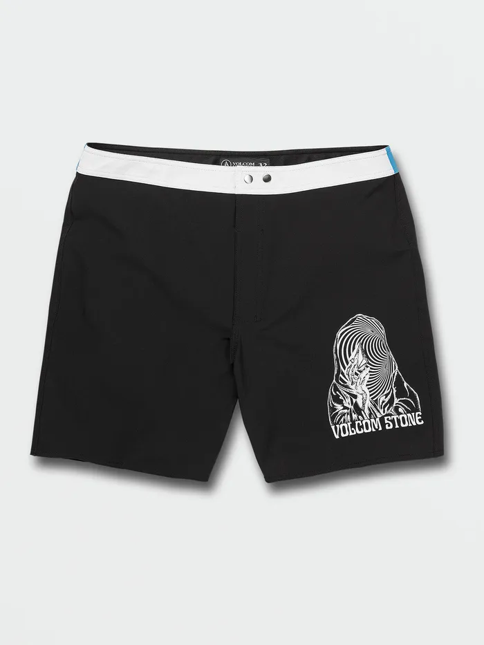 Volcom Boardshorts and Trunks Snapped Liberator Trunks 8211 Black Black 8211 Mens