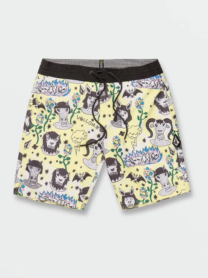 Volcom Boardshorts and Trunks Surf Vitals Ozzy Stoney Trunks 8211 Glimmer Yellow Glimmer Yellow 8211 Mens