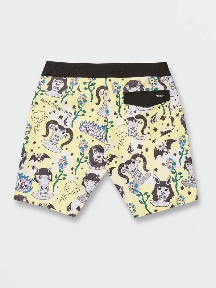Volcom Boardshorts and Trunks Surf Vitals Ozzy Stoney Trunks 8211 Glimmer Yellow Glimmer Yellow 8211 Mens