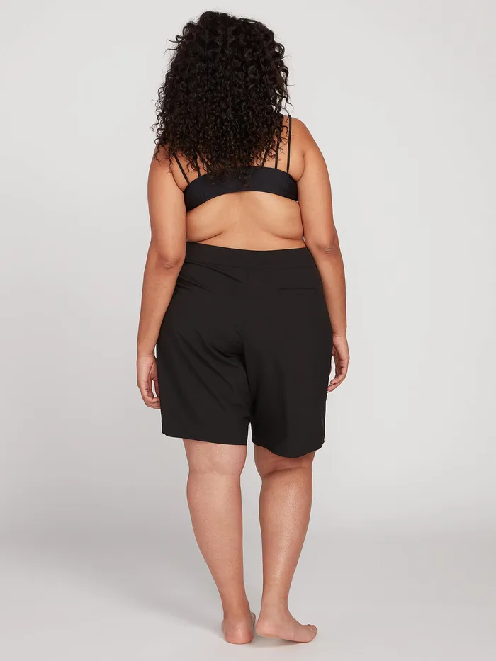 Volcom Boardshorts Simply Solid 11034 Plus Size Boardshorts 8211 Black Black 8211 Womens