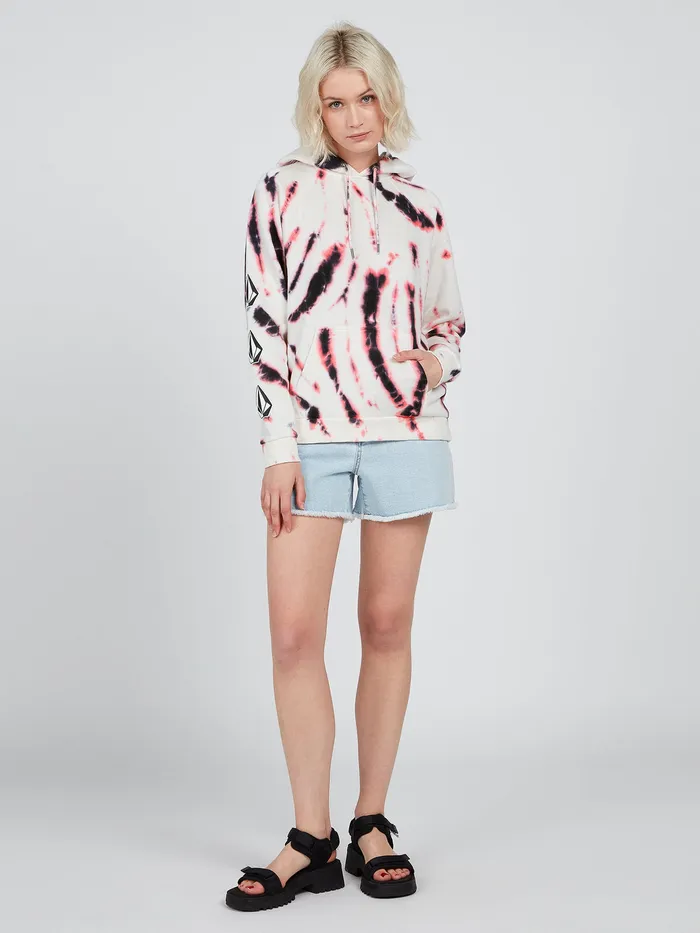 Volcom Hoodies and Sweatshirts Iconic Stone Hoodie 8211 Black White Black White 8211 Womens